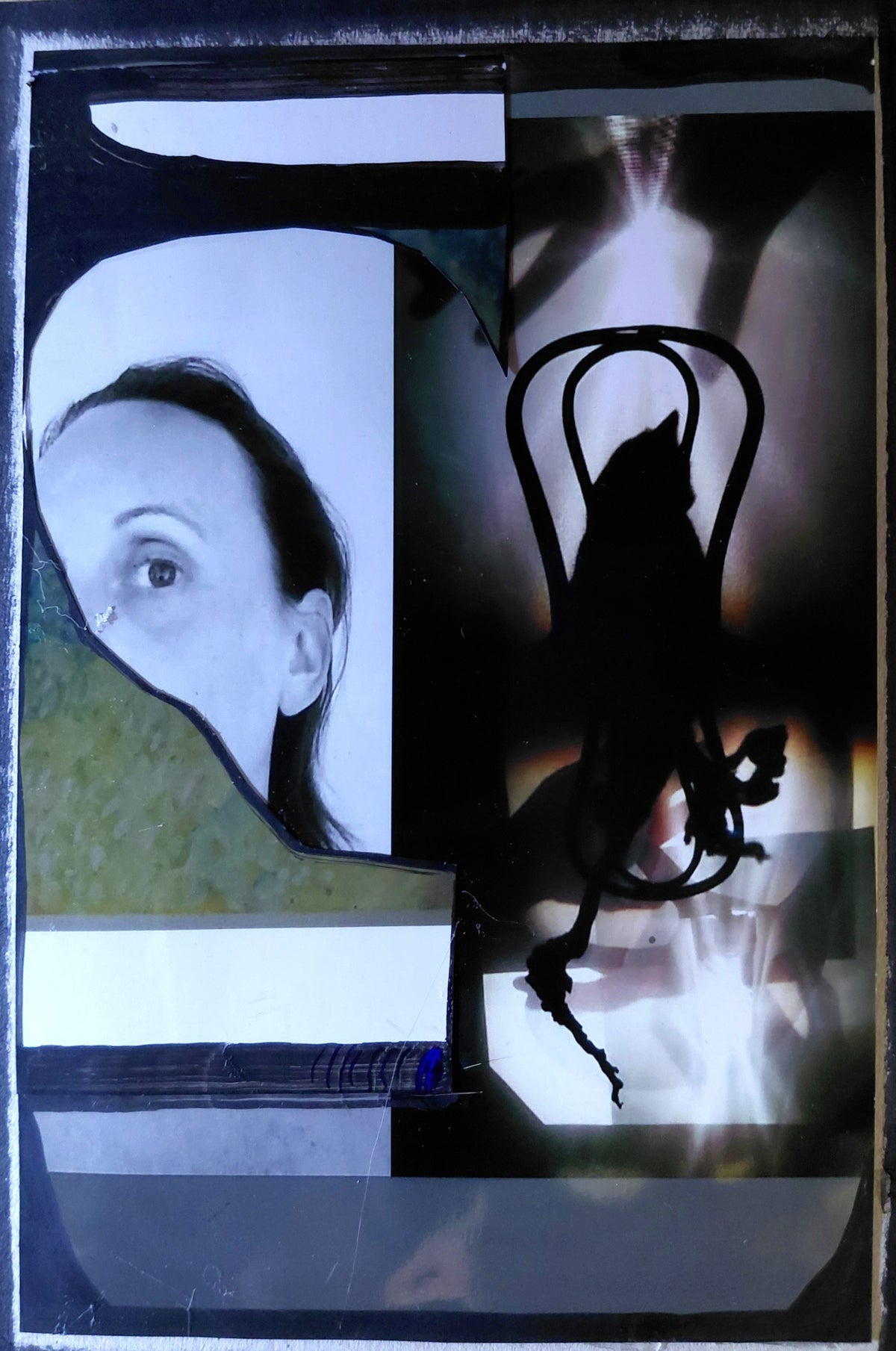 Rosa Roedelius — Correspondances #2 — original postcard artwork