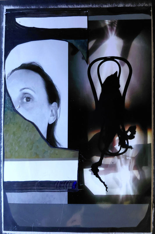 Rosa Roedelius — Correspondances #2 — original postcard artwork