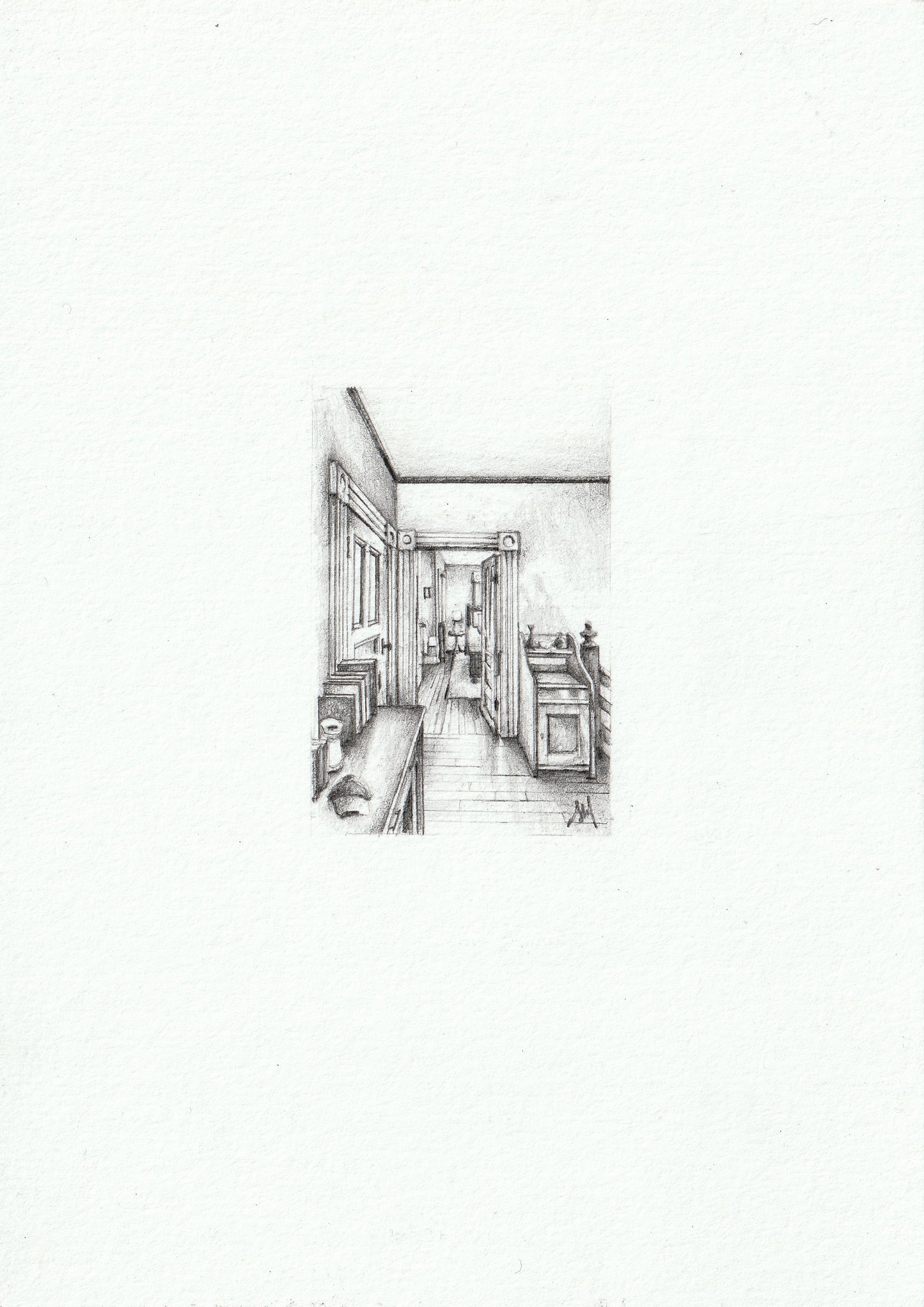 SOPHIE MCILWAINE — Correspondances #1 — original postcard artwork