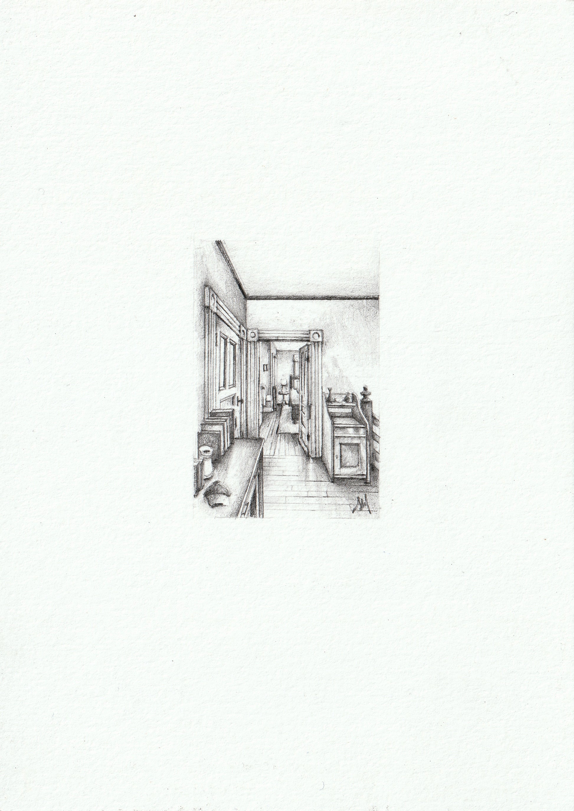 SOPHIE MCILWAINE — Correspondances #1 — original postcard artwork