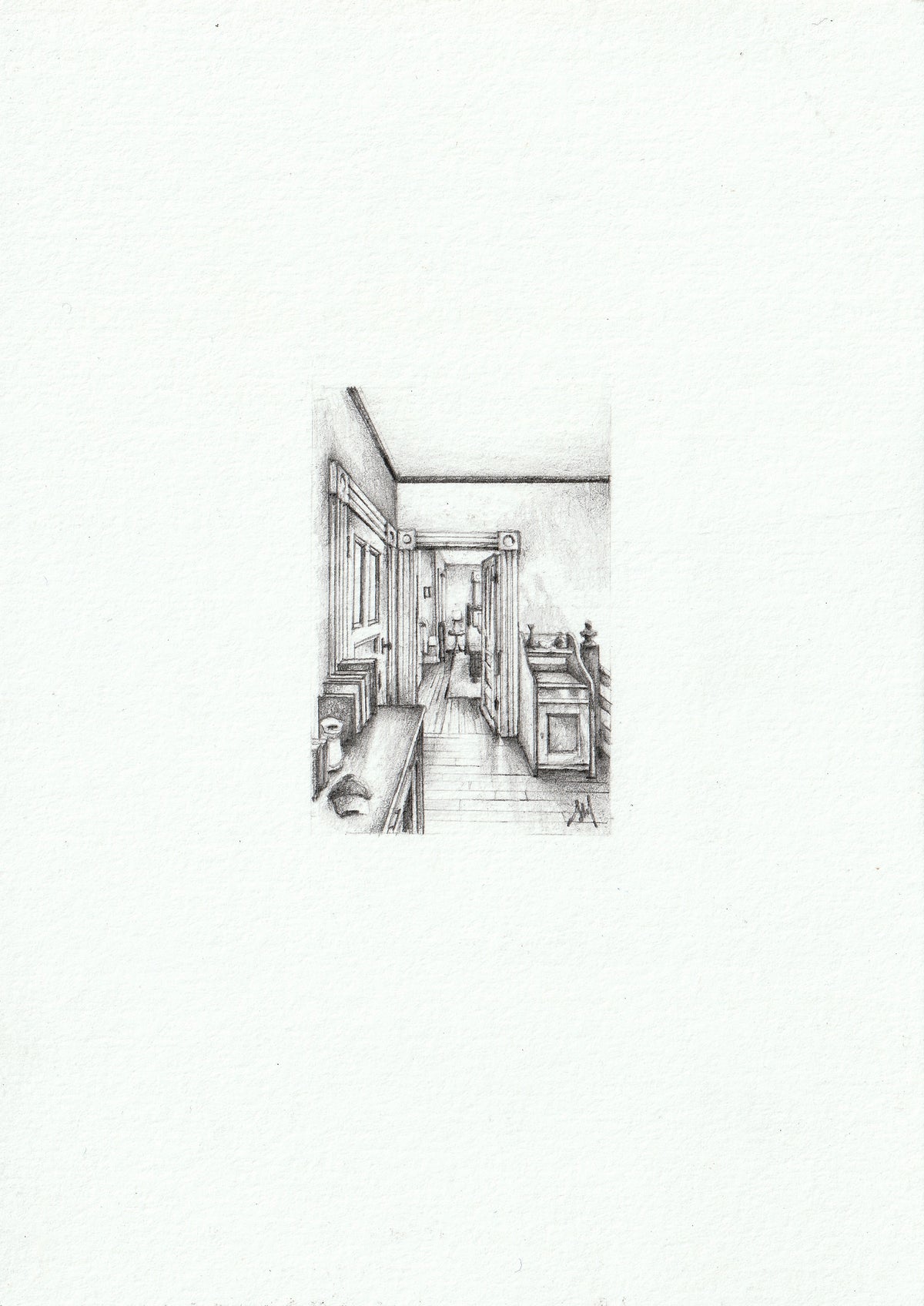 SOPHIE MCILWAINE — Correspondances #1 — original postcard artwork