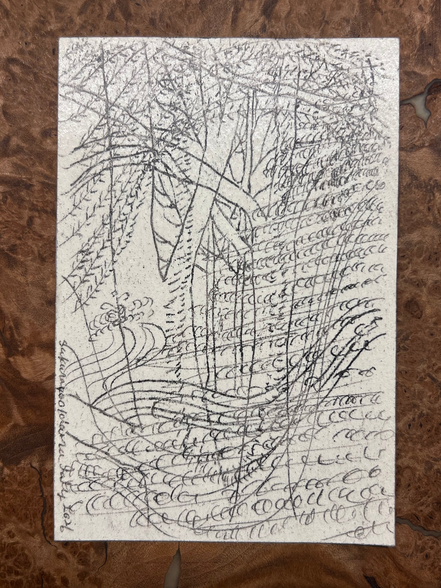 Sakurako Oidaira — Correspondances #1 — original postcard artwork