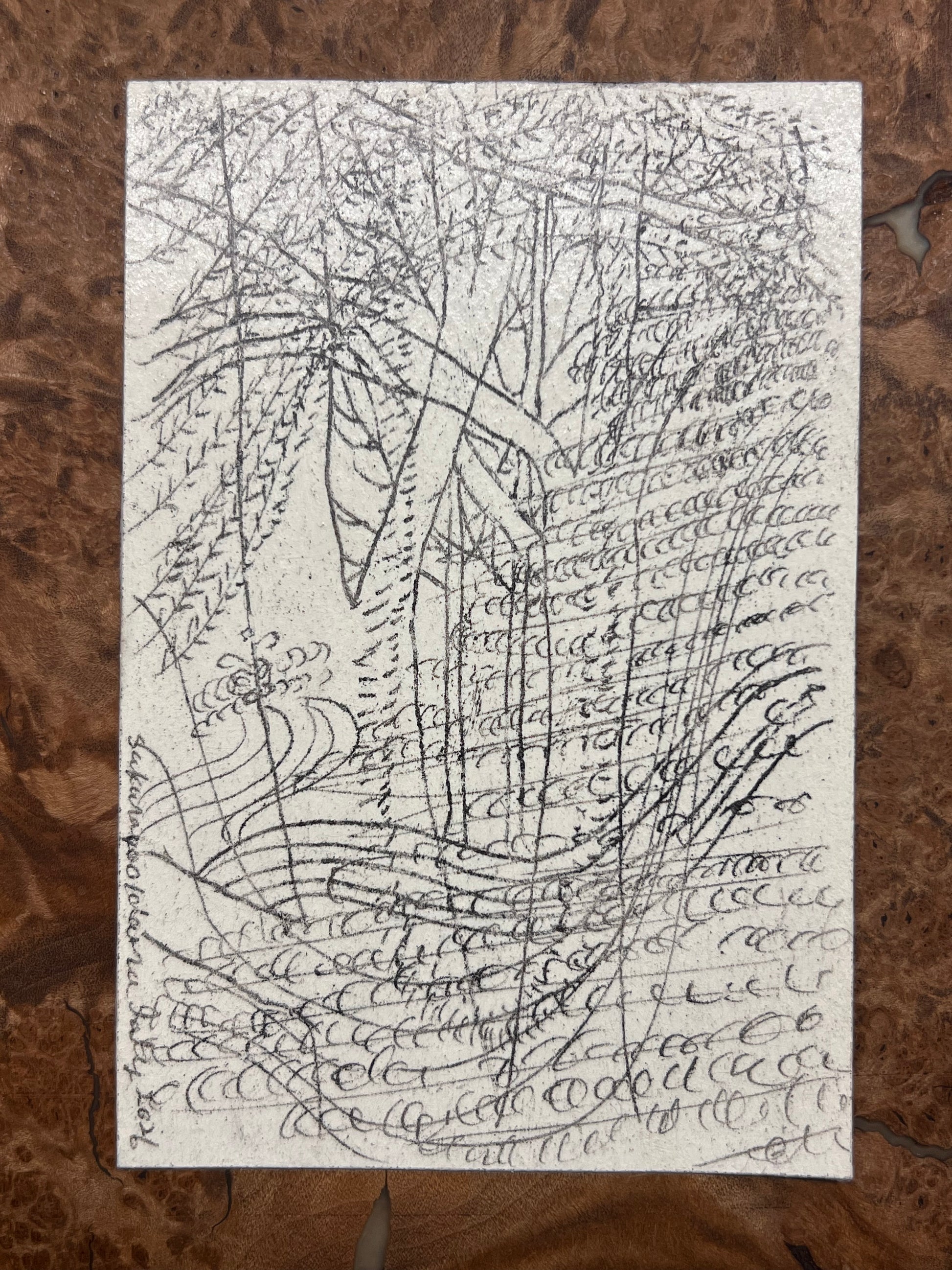 Sakurako Oidaira — Correspondances #1 — original postcard artwork