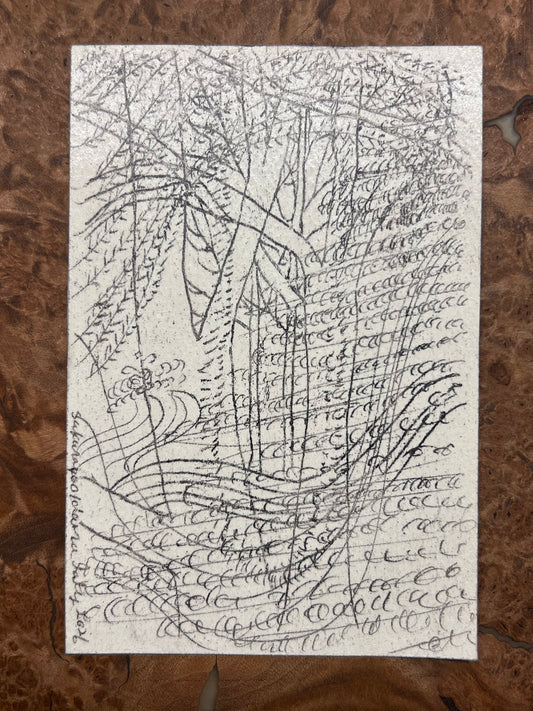 Sakurako Oidaira — Correspondances #1 — original postcard artwork