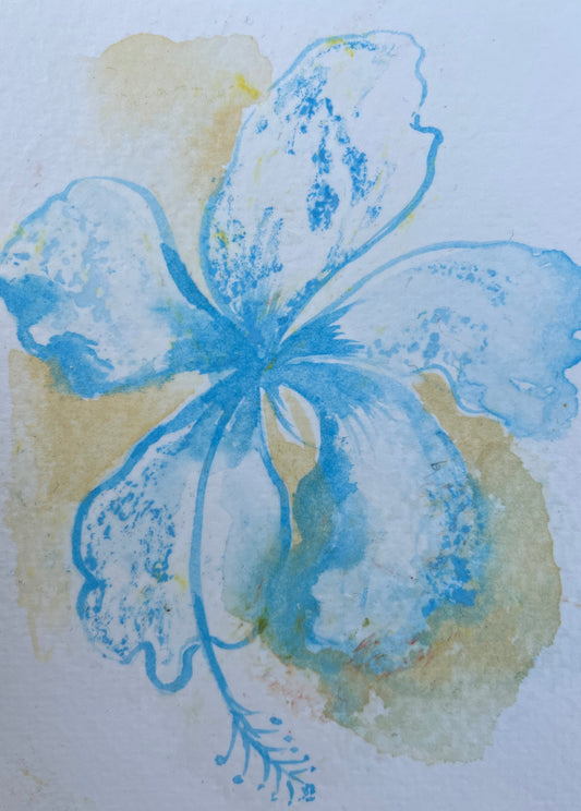 Sally Garrett — Correspondances #2 — original postcard artwork