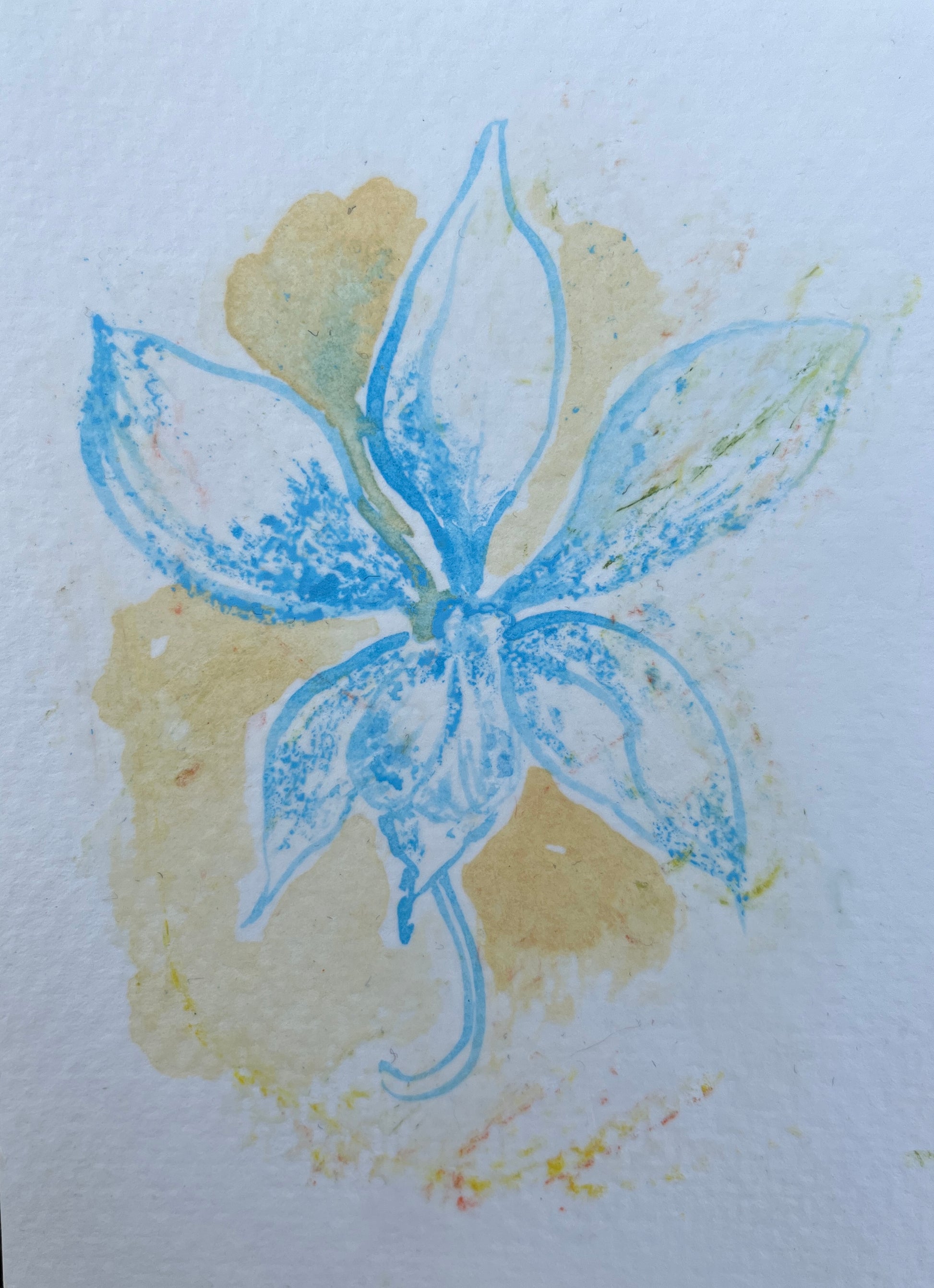 Sally Garrett — Correspondances #3 — original postcard artwork