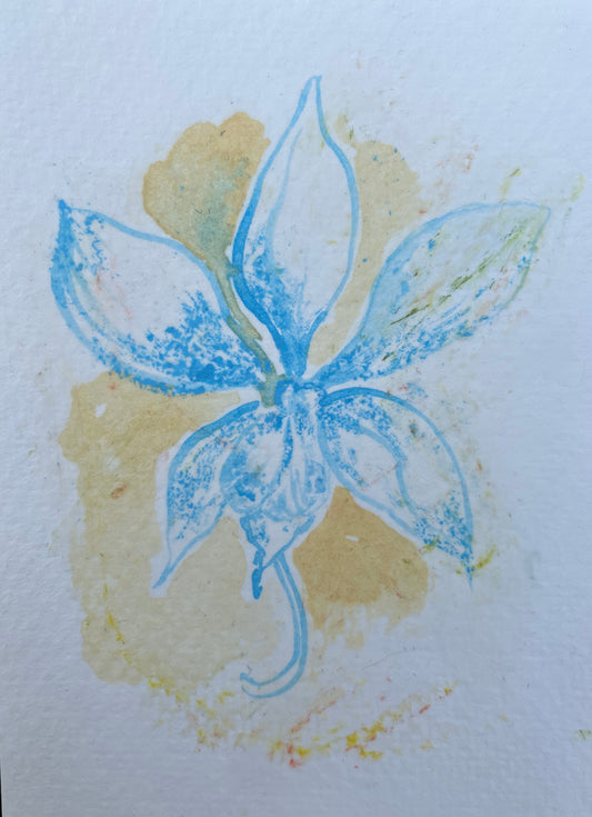 Sally Garrett — Correspondances #3 — original postcard artwork