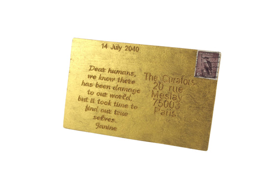 (Sandra) Janine Combes — Correspondances #1 — original postcard artwork
