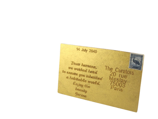 (Sandra) Janine Combes — Correspondances #2 — original postcard artwork