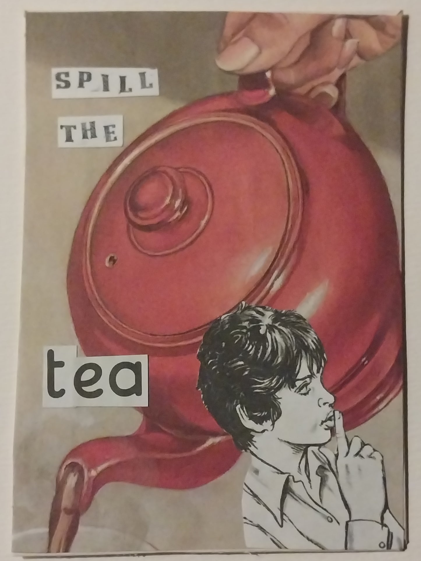 Sappho Prentice — Correspondances #2 — original postcard artwork