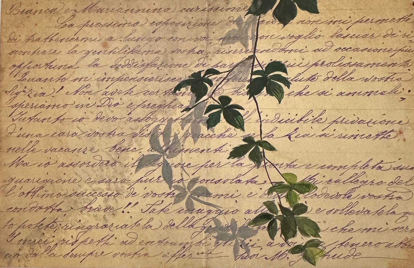 Sara Andrea Antonaci — Correspondances #2 — original postcard artwork
