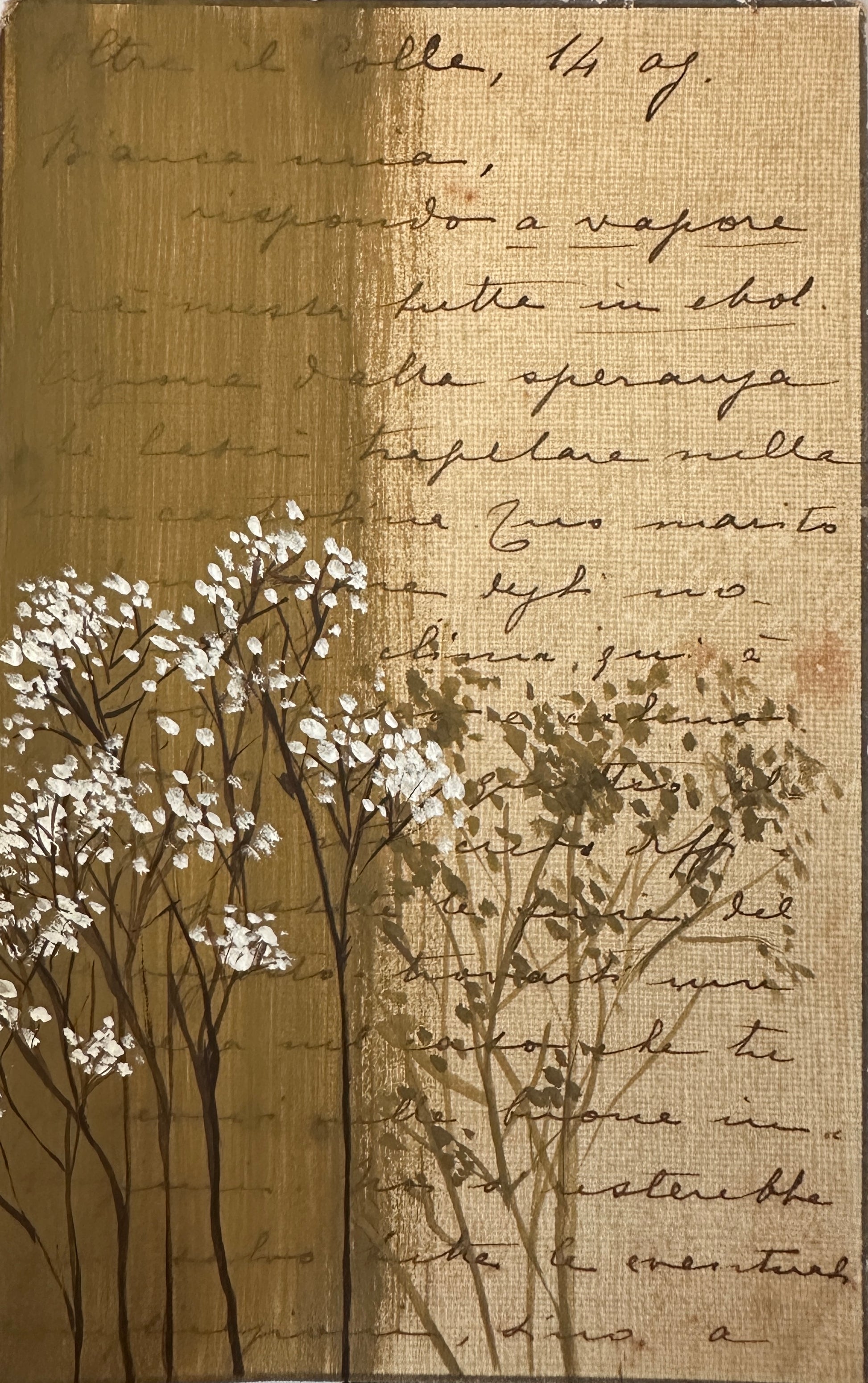 Sara Andrea Antonaci — Correspondances #3 — original postcard artwork
