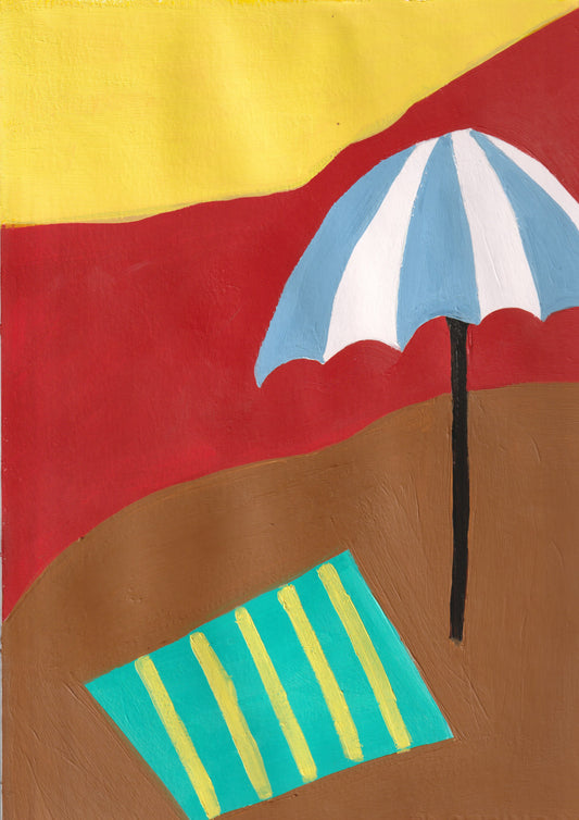Sarah Mandres — Correspondances #2 — original postcard artwork