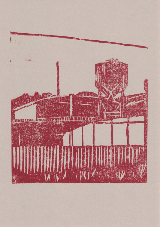 Seema Stamou — Correspondances #2 — original postcard artwork
