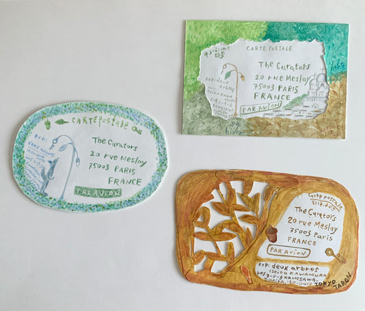 Seiko KAWAMURA — Correspondances #2 — original postcard artwork