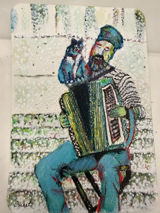 Shelli West — Correspondances #1 — original postcard artwork