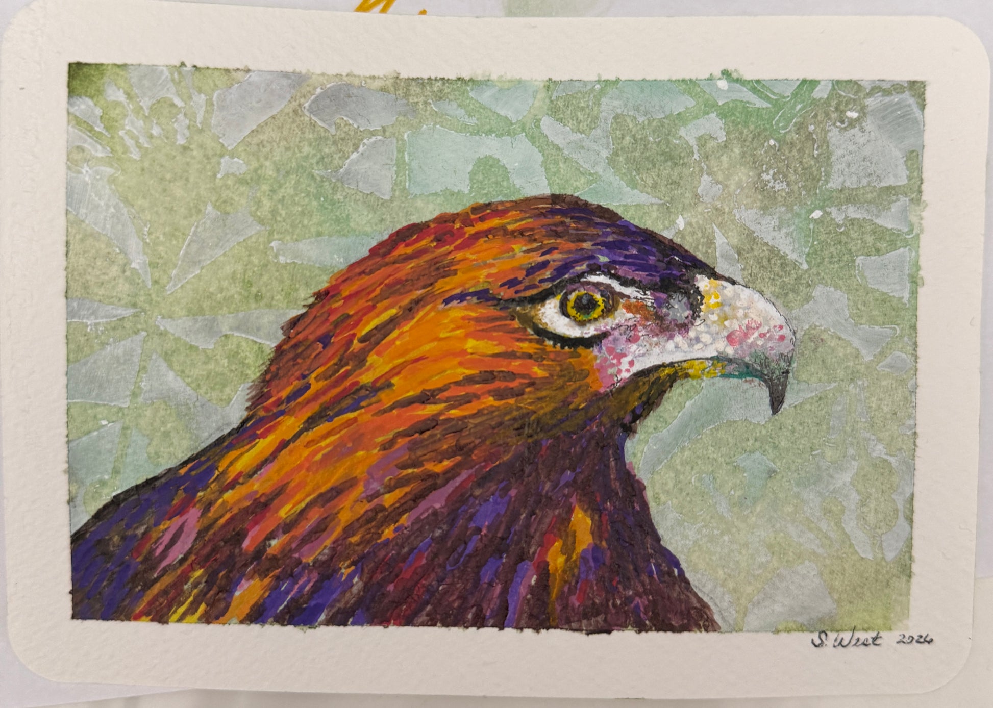 Shelli West — Correspondances #2 — original postcard artwork