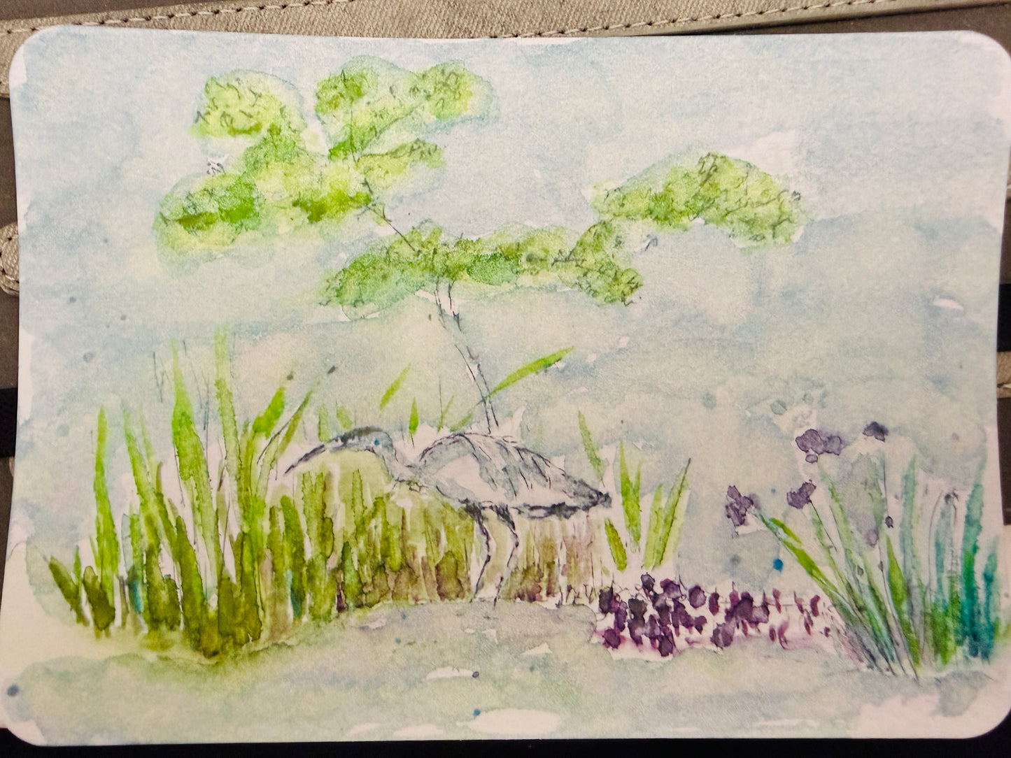 Shelli West — Correspondances #3 — original postcard artwork