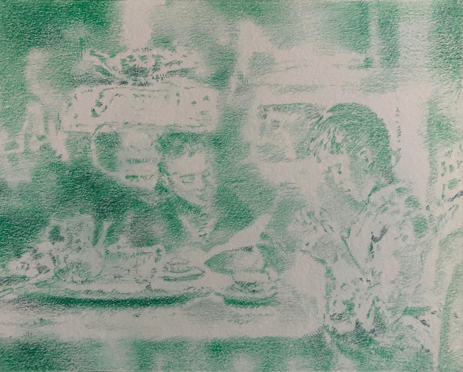 Sibylle Springer — Correspondances #2 — original postcard artwork
