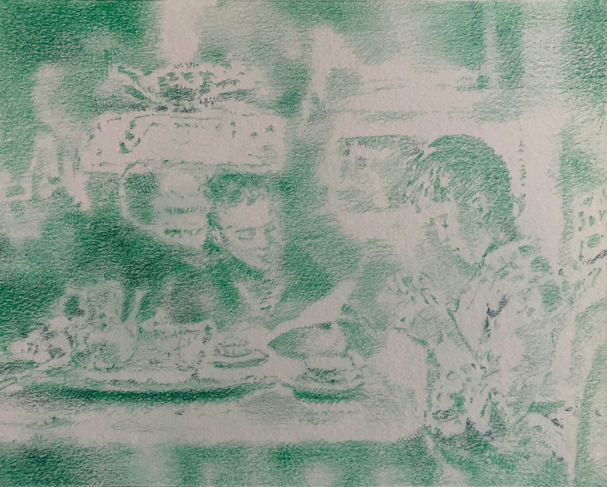 Sibylle Springer — Correspondances #2 — original postcard artwork