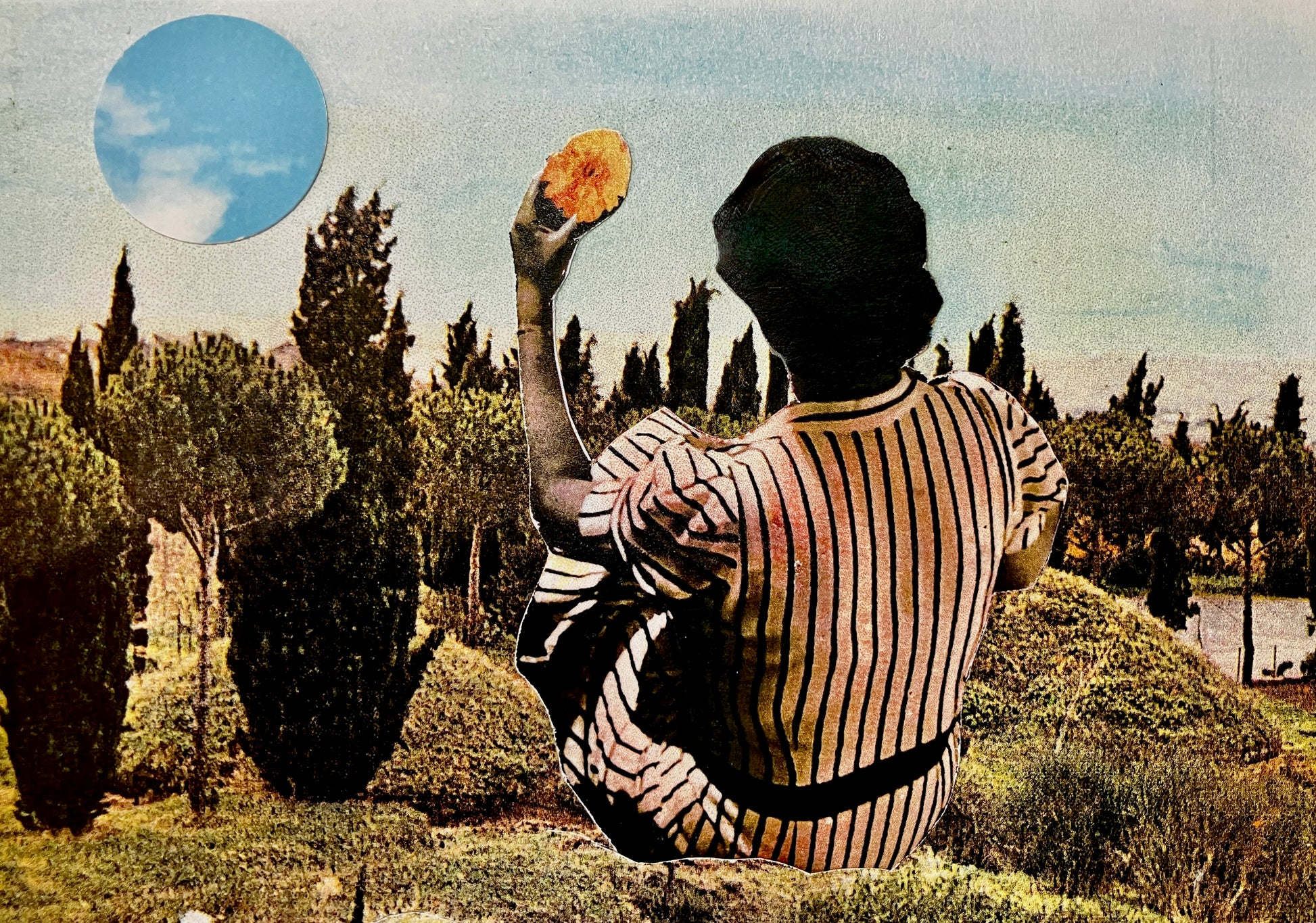 Silvia Kärcher — Correspondances #3 — original postcard artwork