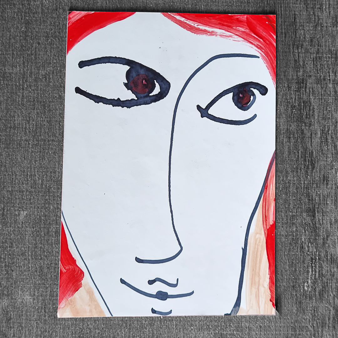 Simon Burdge — Correspondances #1 — original postcard artwork