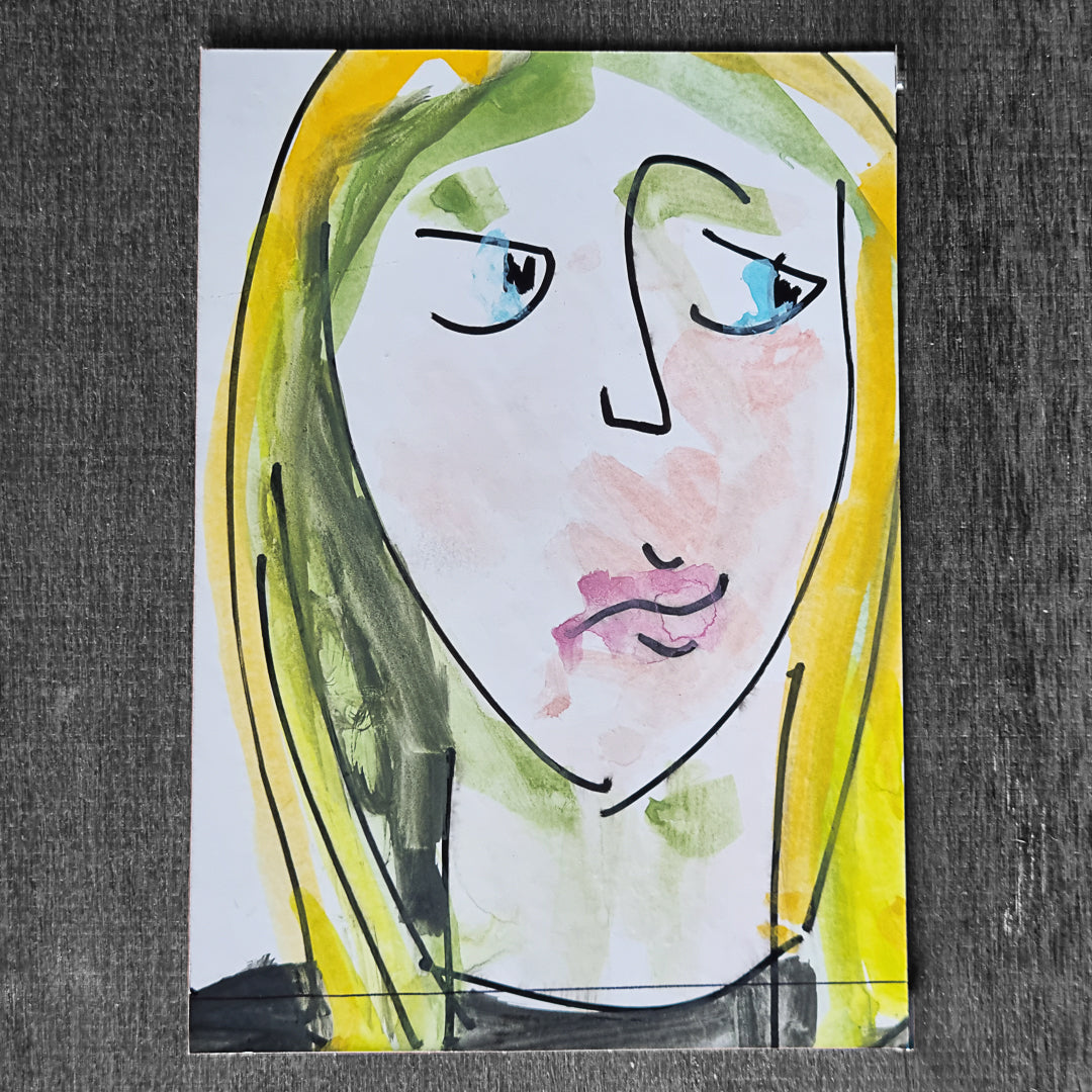 Simon Burdge — Correspondances #2 — original postcard artwork