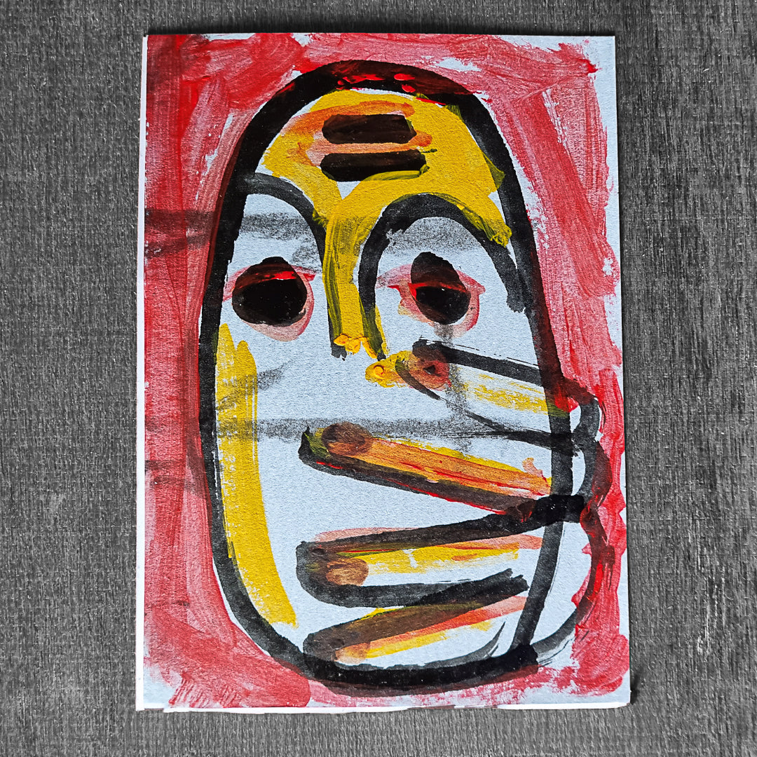 Simon Burdge — Correspondances #3 — original postcard artwork