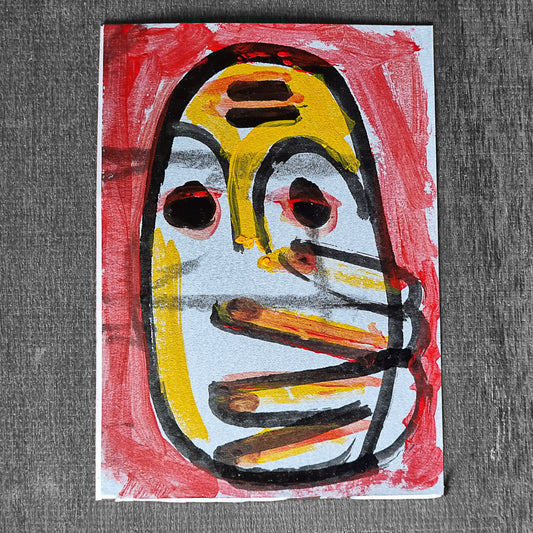 Simon Burdge — Correspondances #3 — original postcard artwork