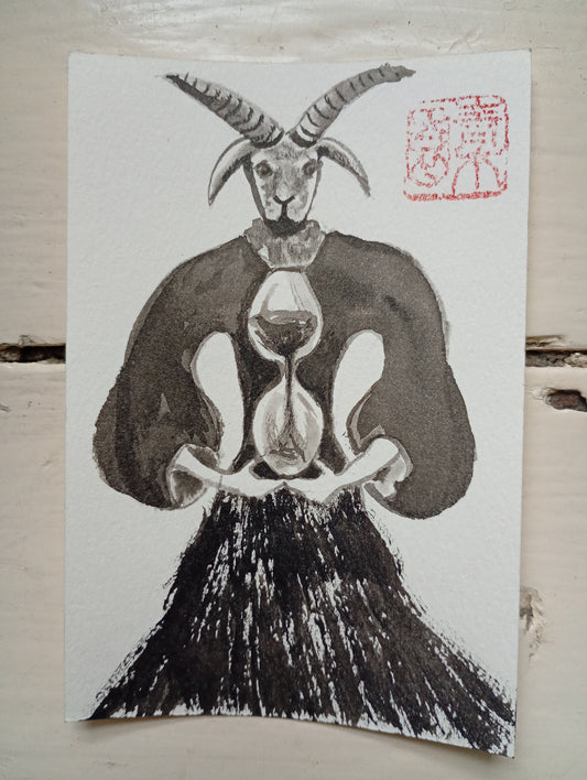 Sono Scott — Correspondances #1 — original postcard artwork