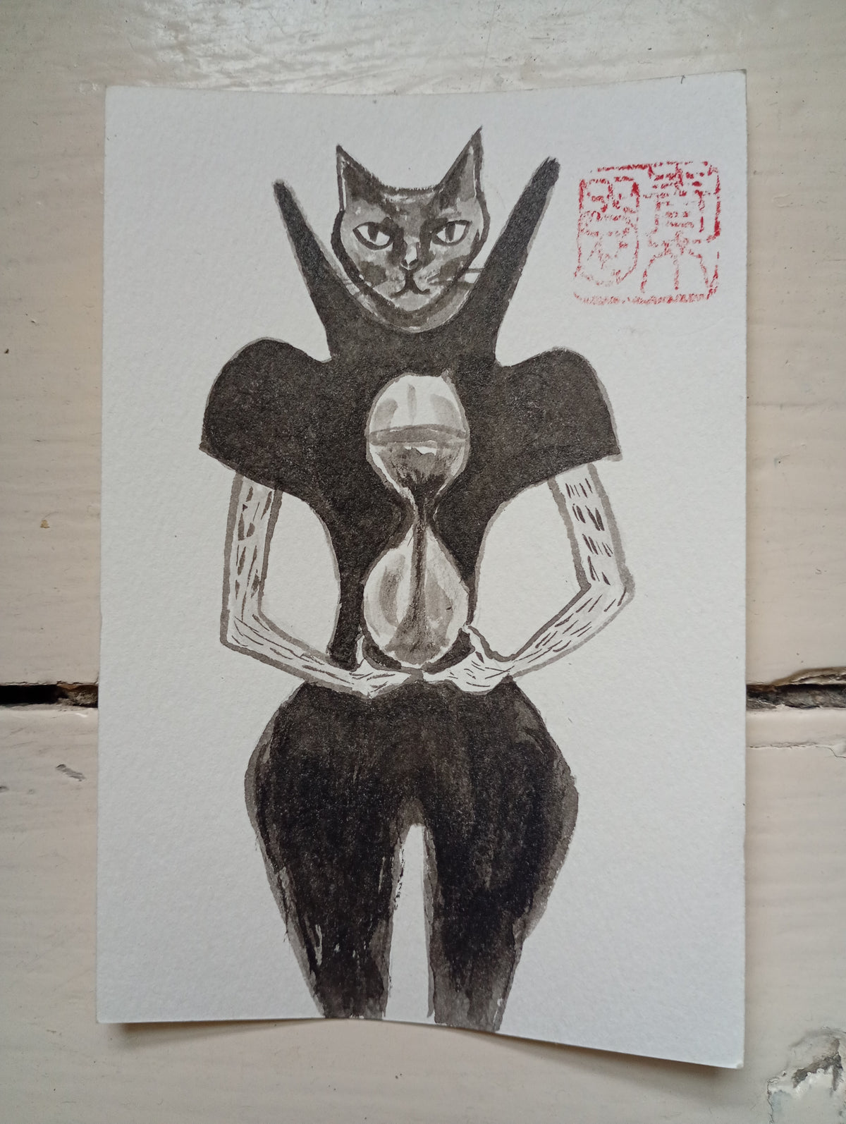 Sono Scott — Correspondances #2 — original postcard artwork
