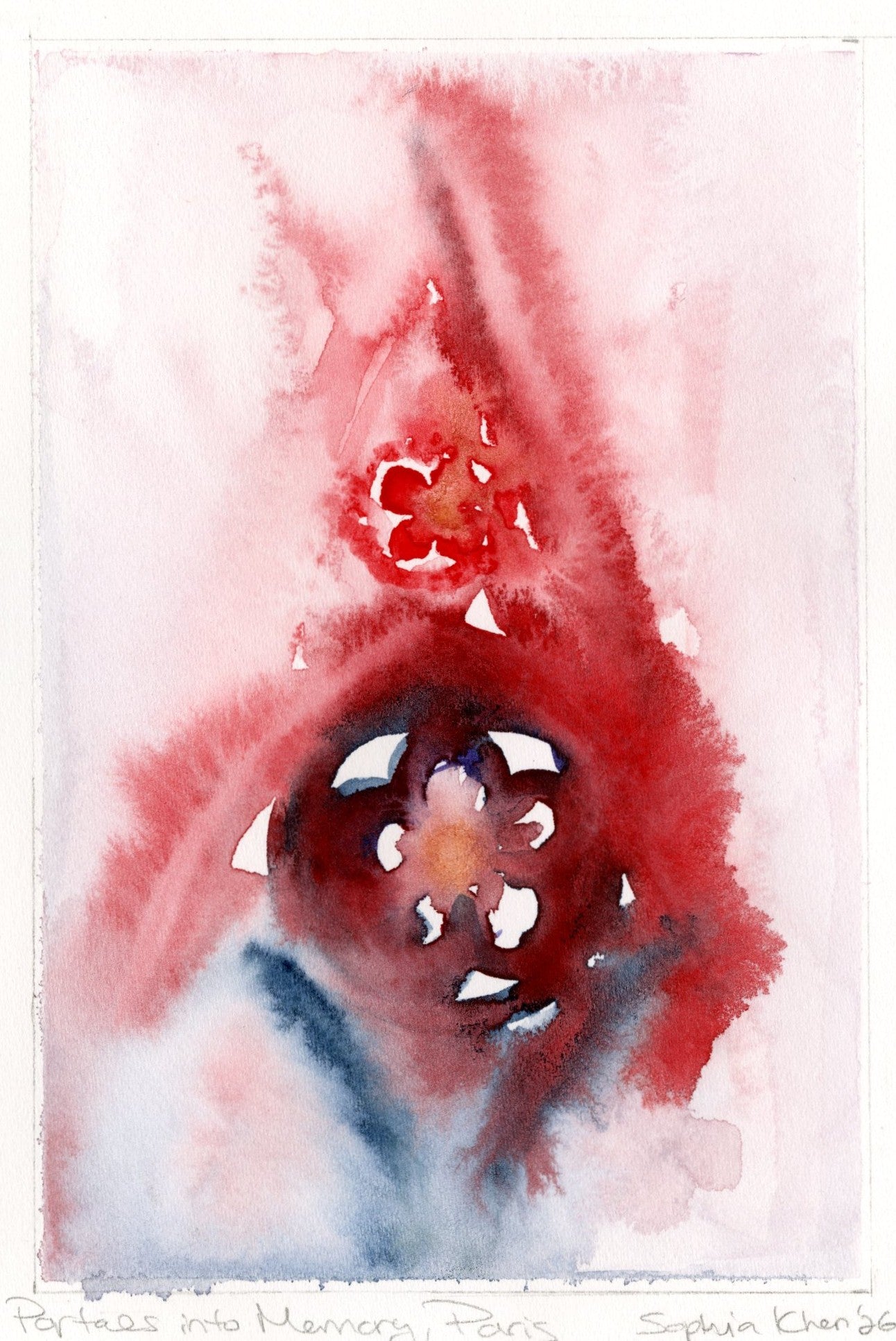 Sophia Khan — Correspondances #2 — original postcard artwork