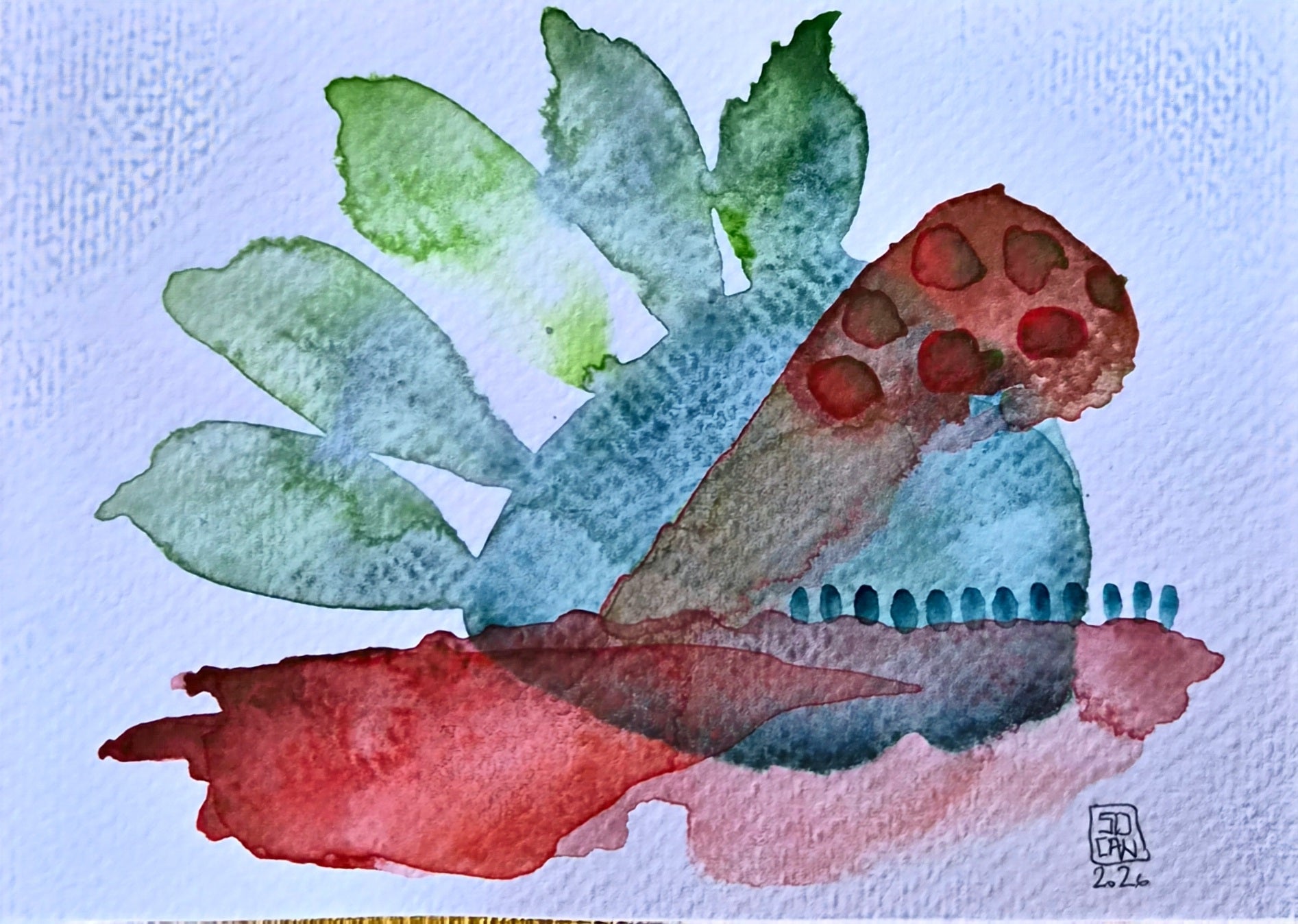 Sophie Canellini — Correspondances #1 — original postcard artwork