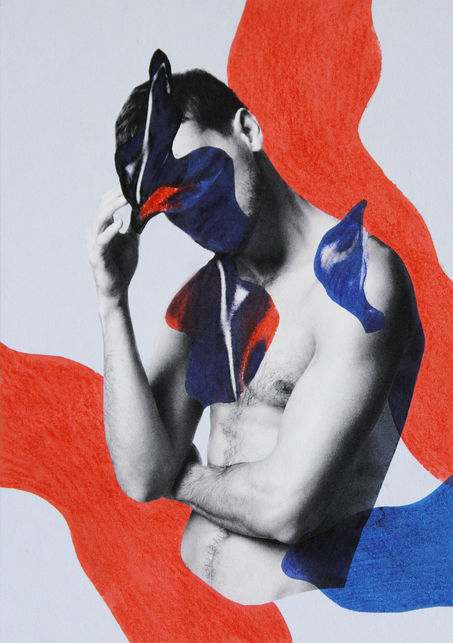 Stefan Gunnesch — Correspondances #3 — original postcard artwork