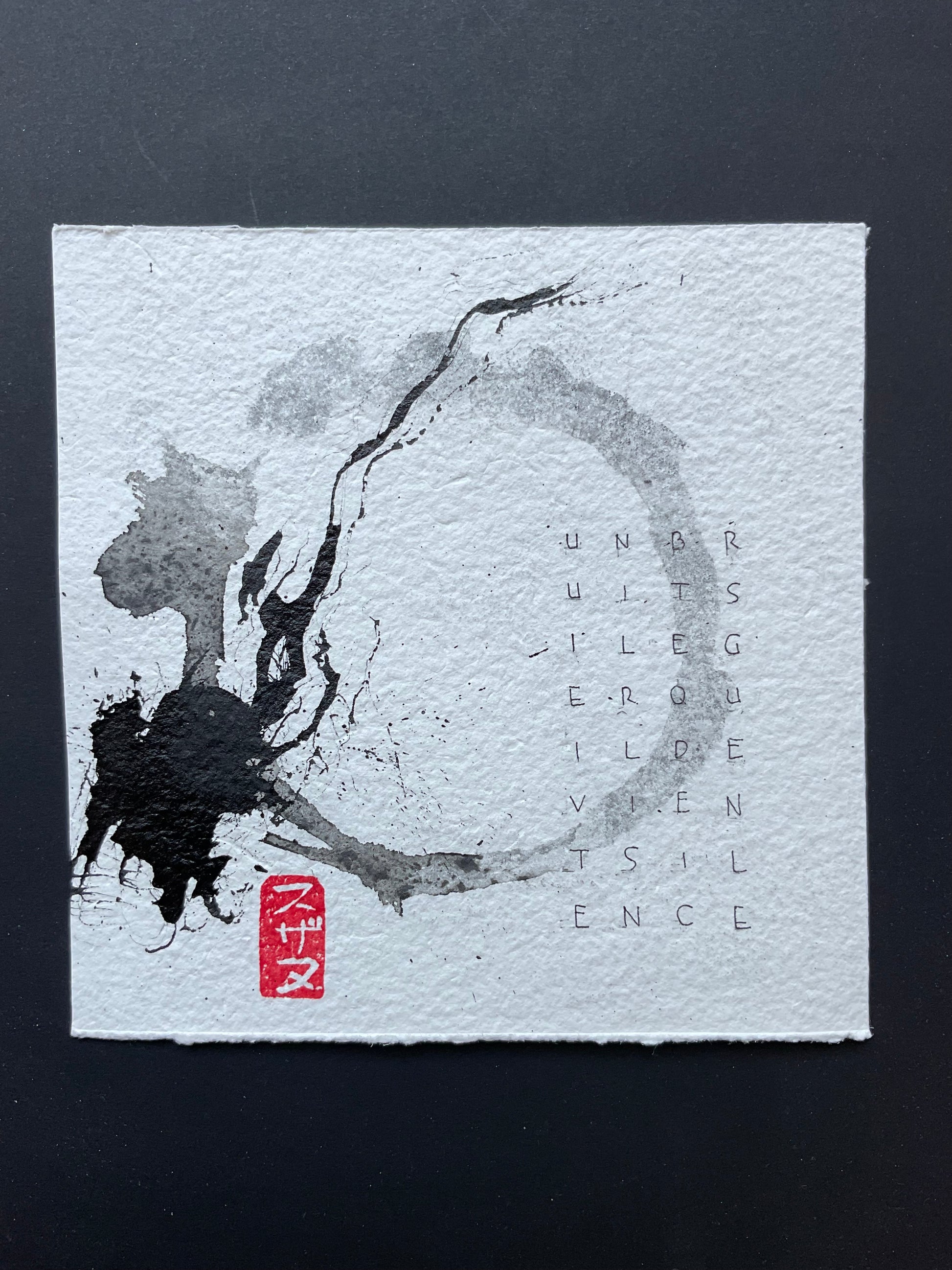 Suzanne Fortin — Correspondances #2 — original postcard artwork