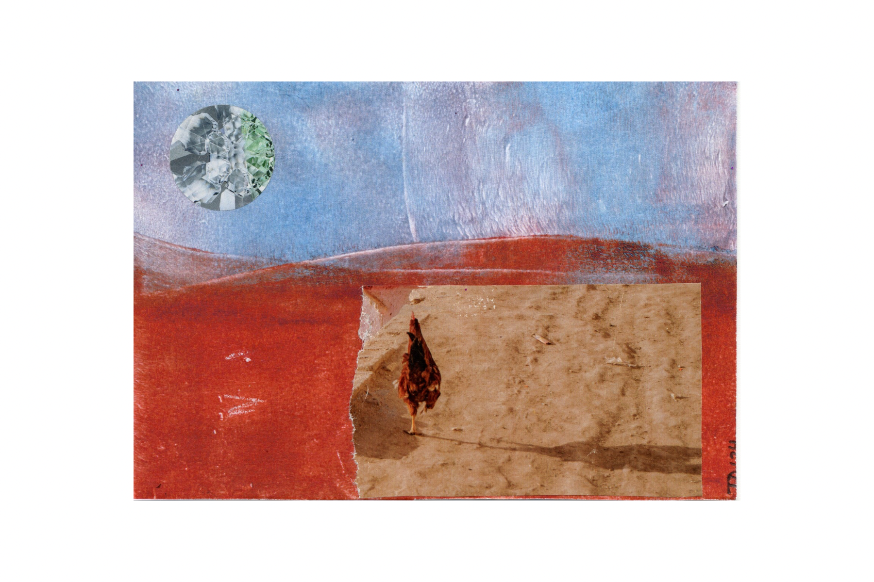 Tanya DiMaggio — Correspondances #2 — original postcard artwork
