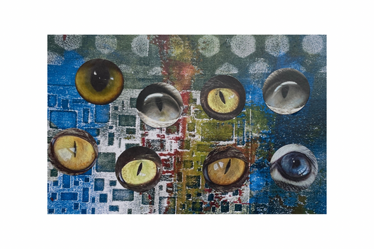 Tanya DiMaggio — Correspondances #3 — original postcard artwork