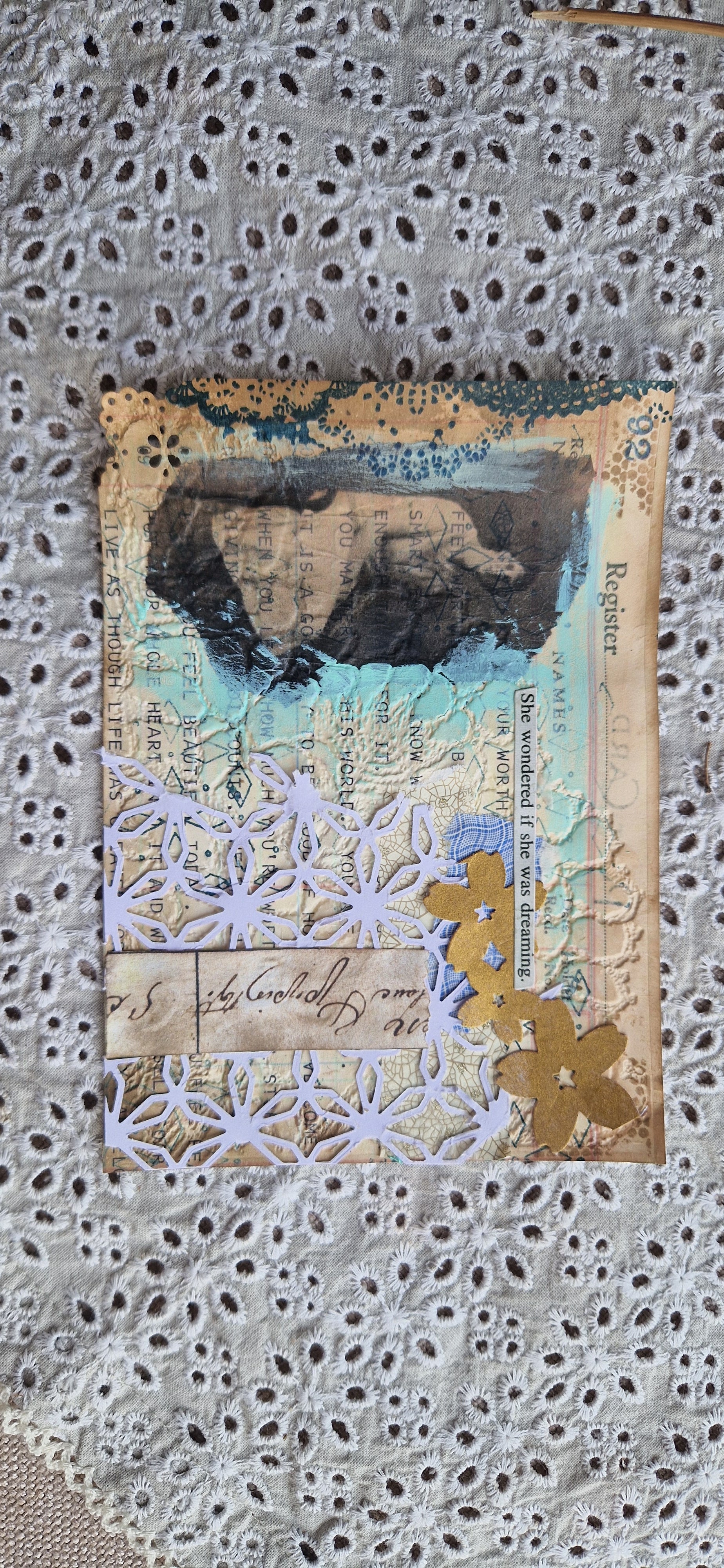Teresa Verdes — Correspondances #1 — original postcard artwork
