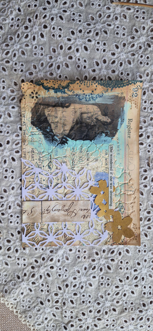 Teresa Verdes — Correspondances #1 — original postcard artwork
