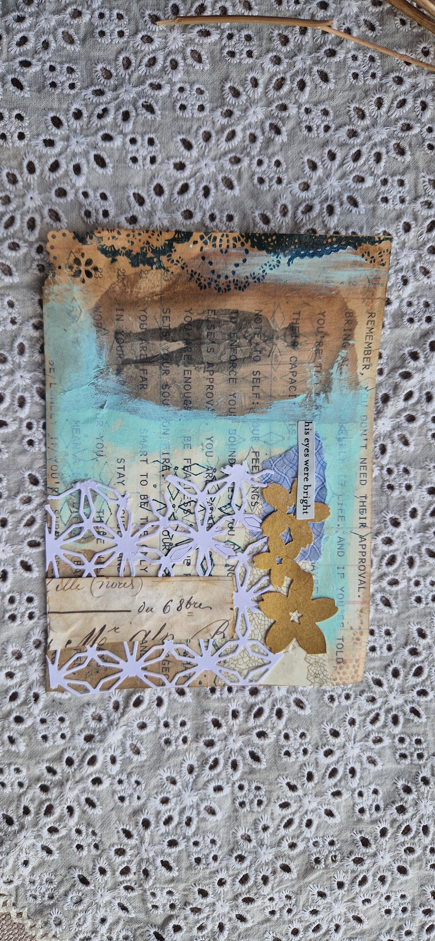 Teresa Verdes — Correspondances #2 — original postcard artwork