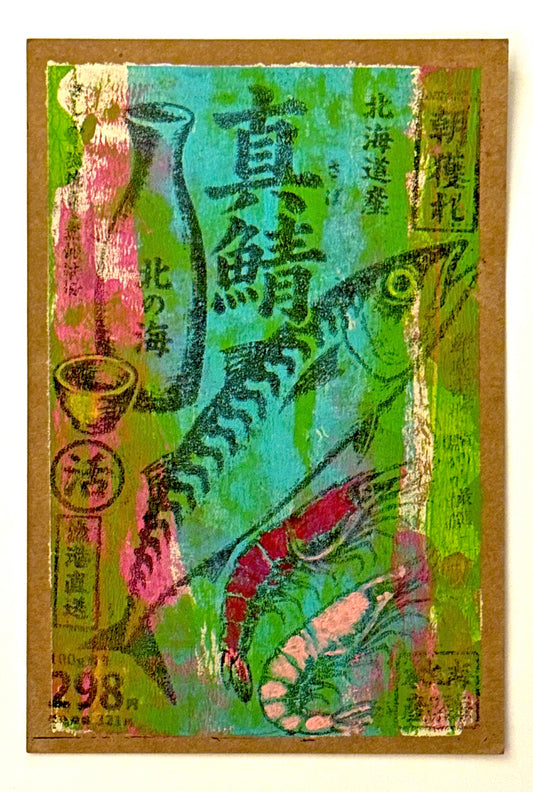 Terry Klumpp — Correspondances #2 — original postcard artwork