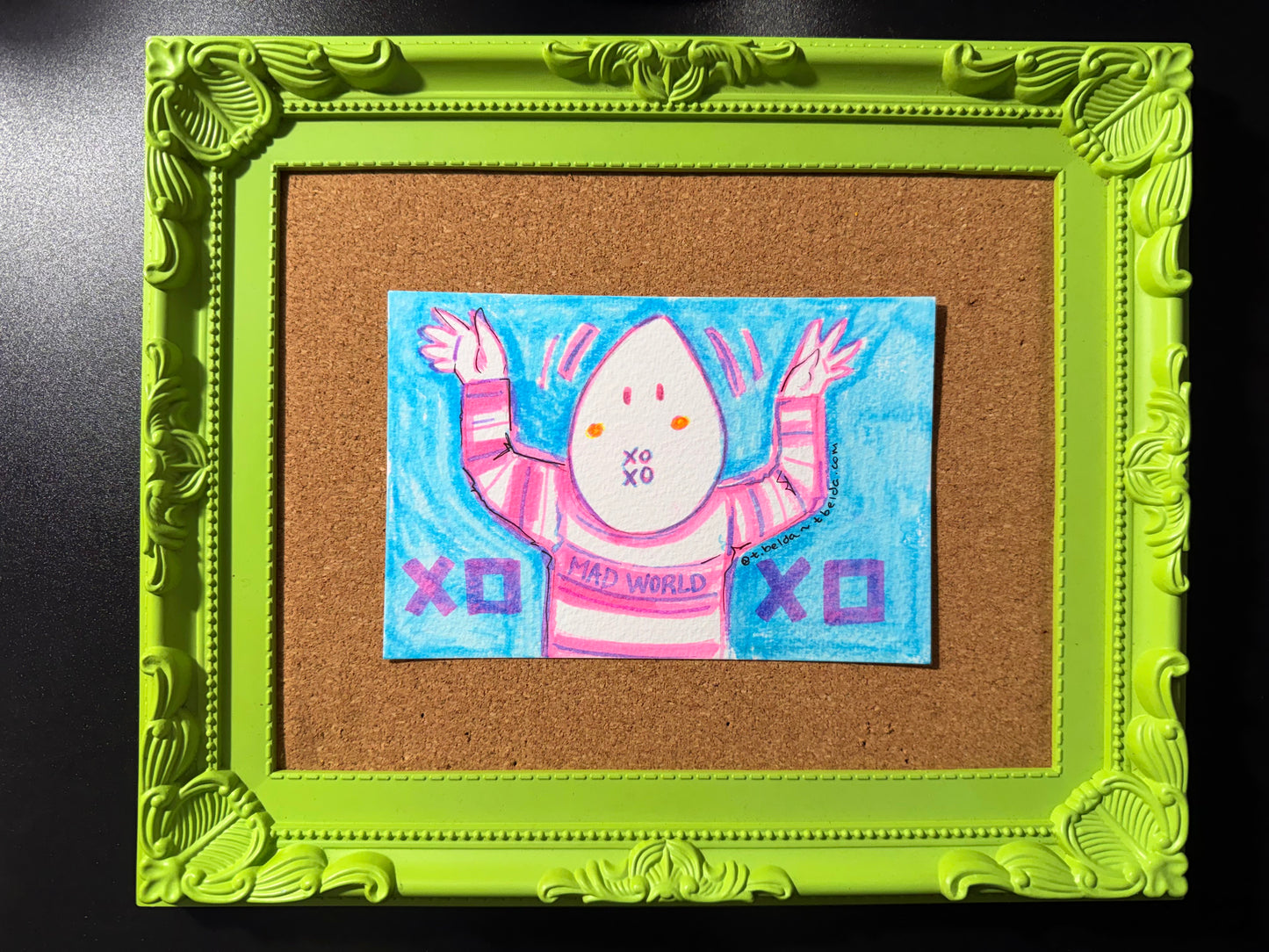 Thiffany Belda — Correspondances #2 — original postcard artwork