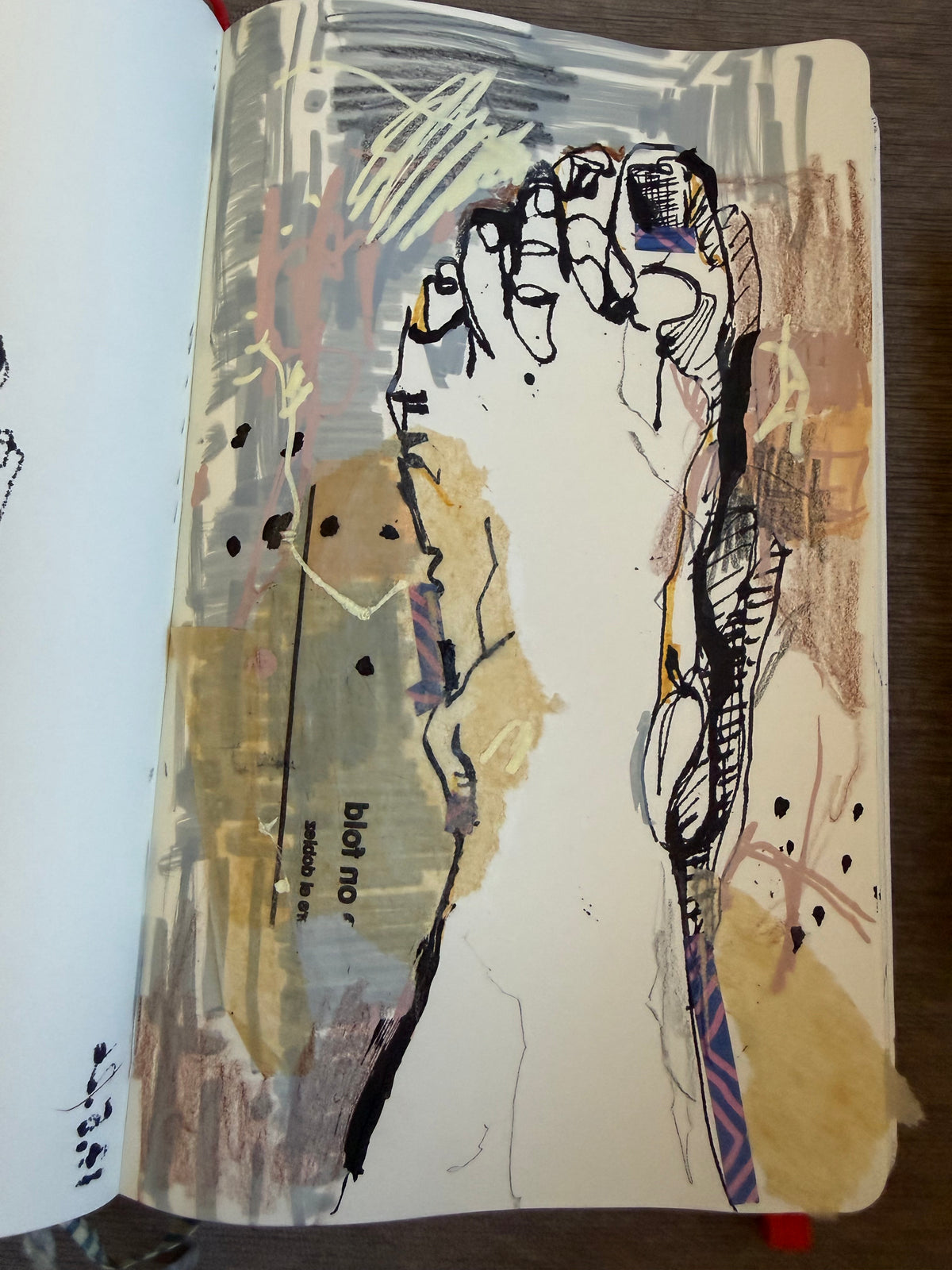 Ulemj Glamuzina — Correspondances #3 — original postcard artwork