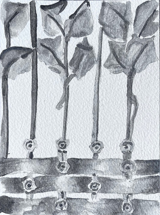 VANESSA LOYA — Correspondances #1 — original postcard artwork