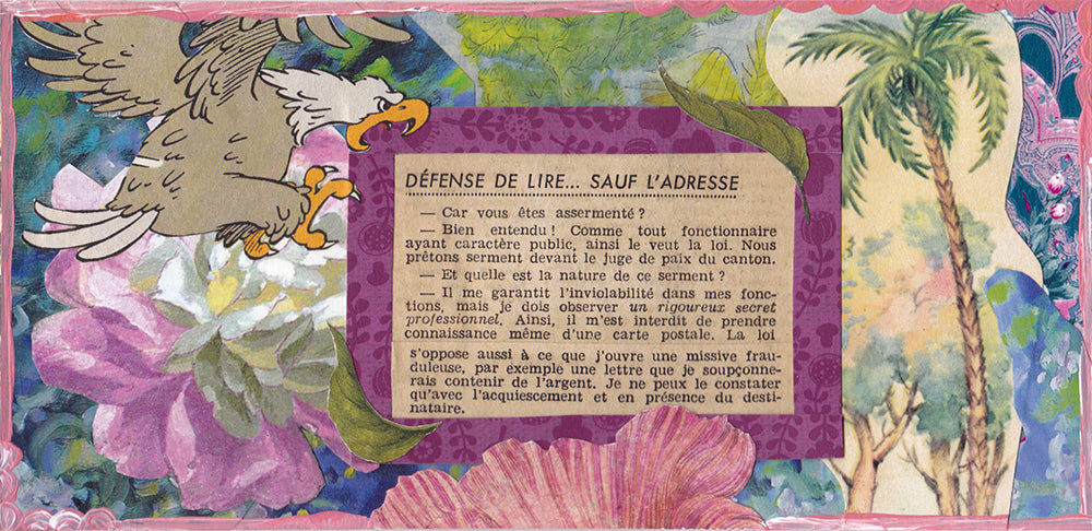 Valerie Andriantsiferana — Correspondances #2 — original postcard artwork