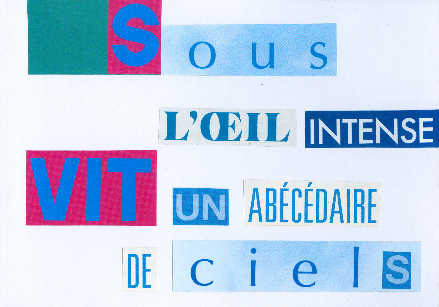 Valérie Graftieaux — Correspondances #3 — original postcard artwork