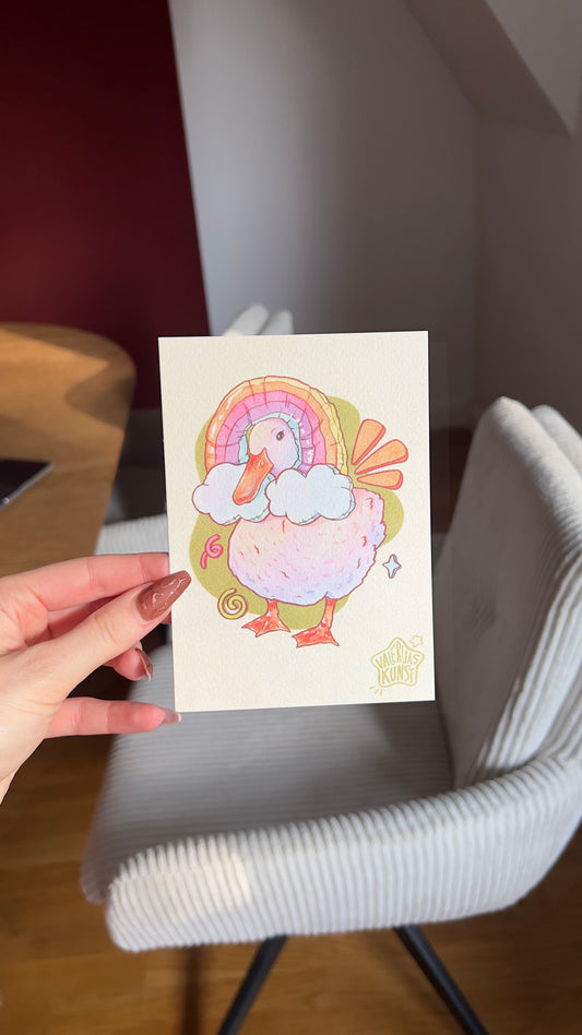 Valerija Grams — Correspondances #1 — original postcard artwork