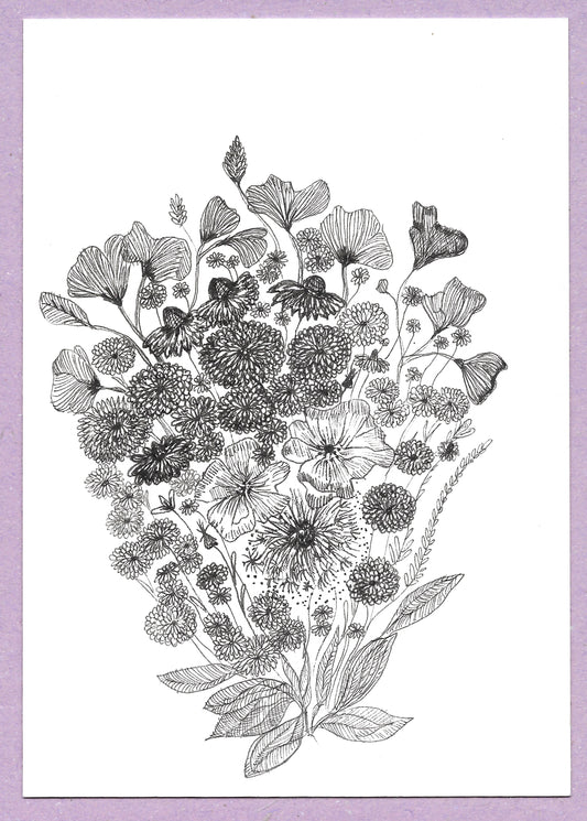 Vanessa Drew-Fugler — Correspondances #2 — original postcard artwork
