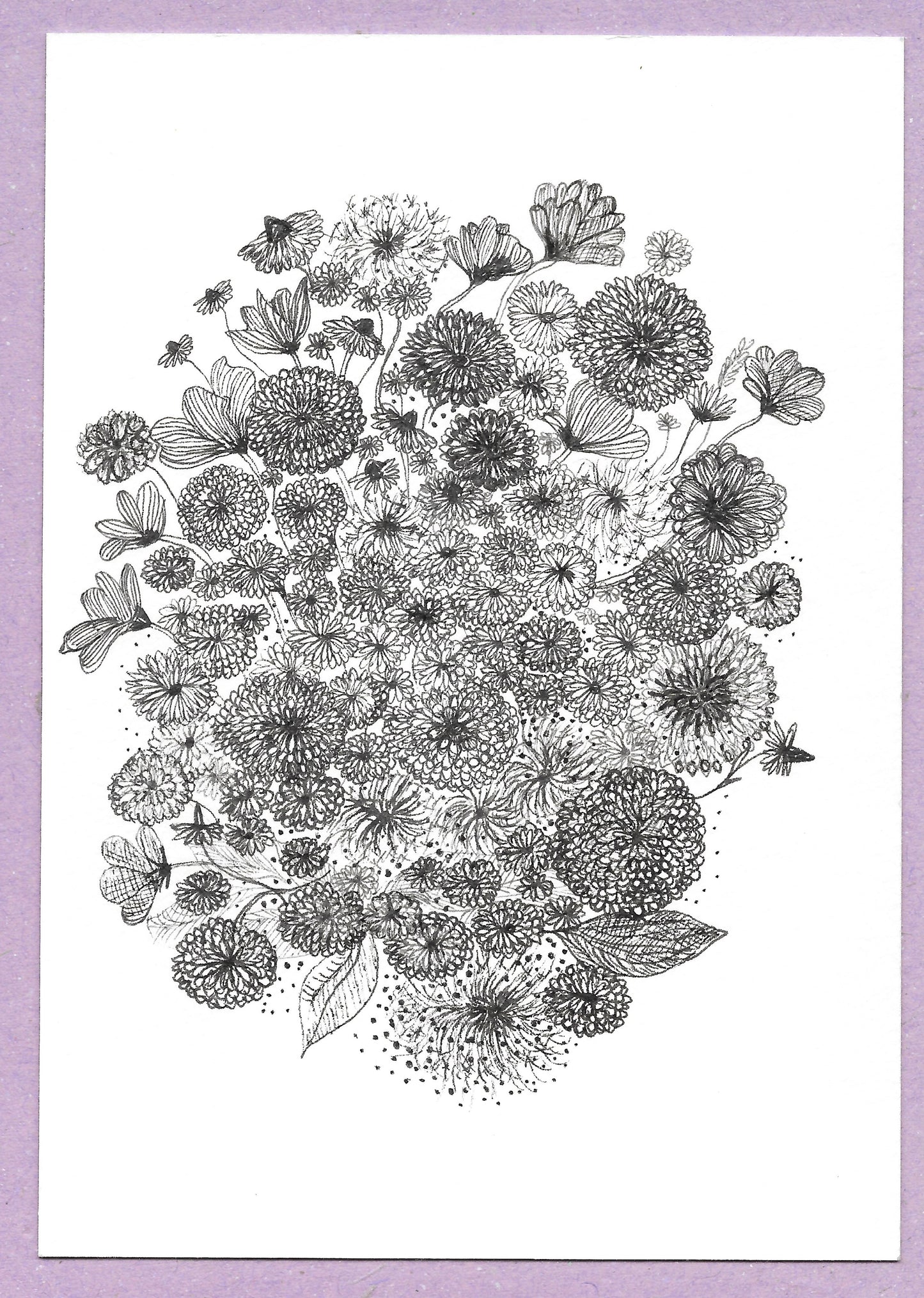 Vanessa Drew-Fugler — Correspondances #3 — original postcard artwork