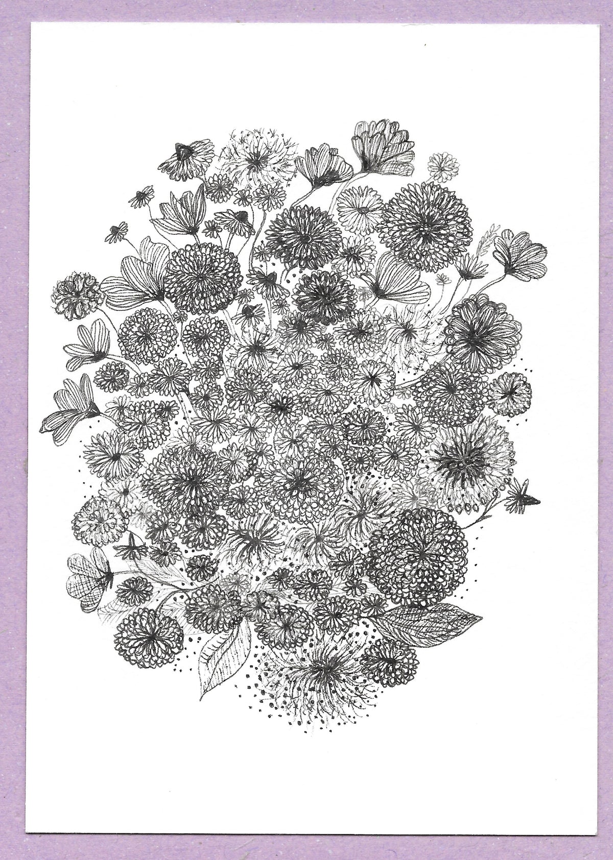 Vanessa Drew-Fugler — Correspondances #3 — original postcard artwork
